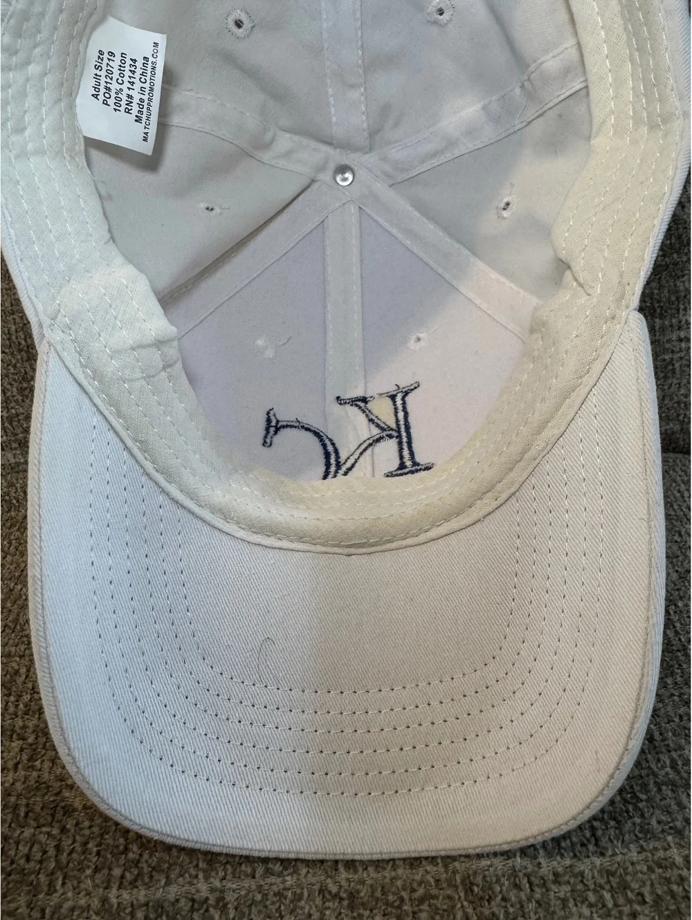 Kansas City Royals KC White/Blue baseball cap OSFA